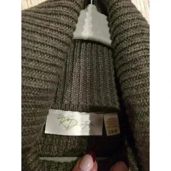 RD Style Women's Green Knit Turtleneck Pullover Sweater Size S Petites - Picture 9 of 9